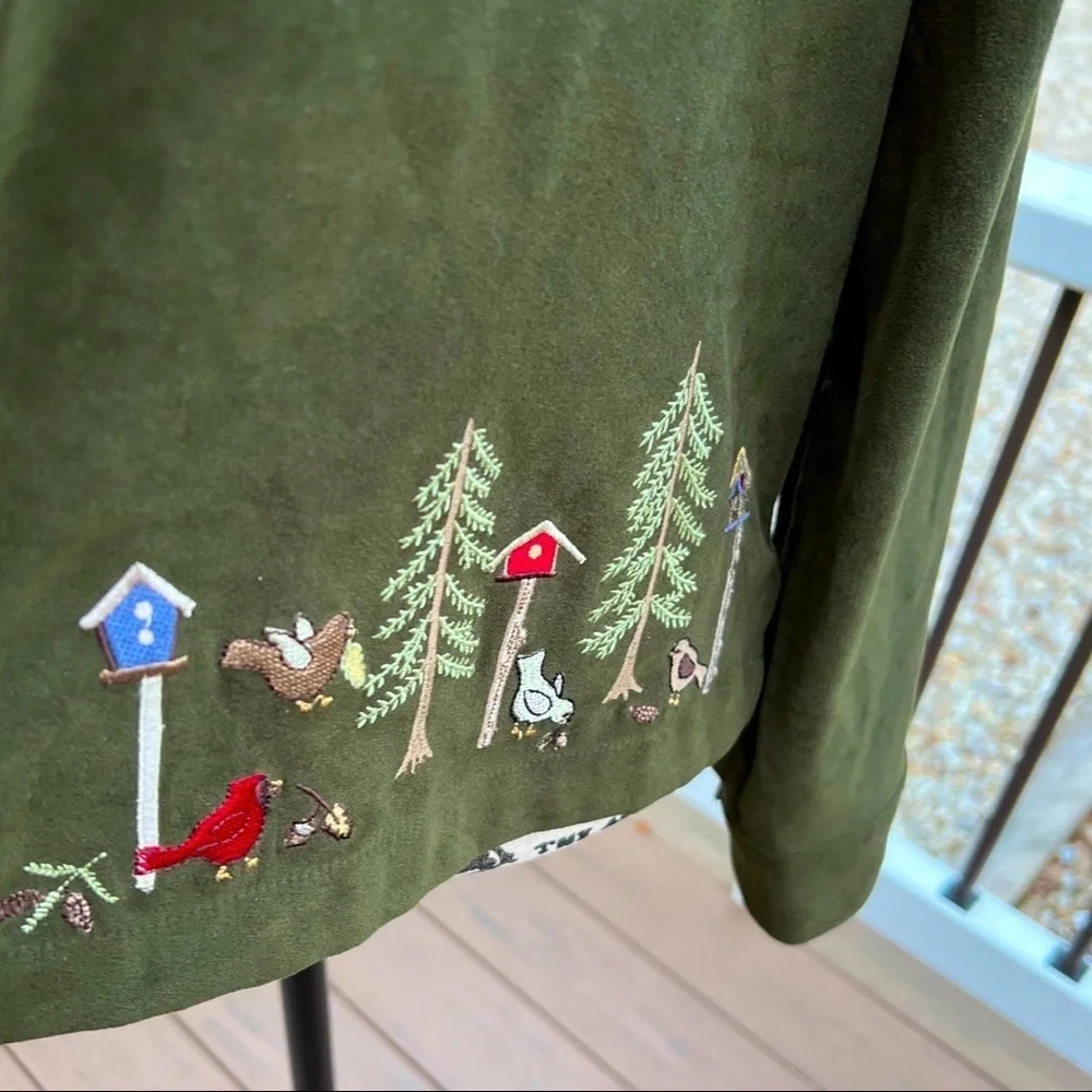 Unique Christopher & Banks Embroidered Jacket - Picture 7 of 14